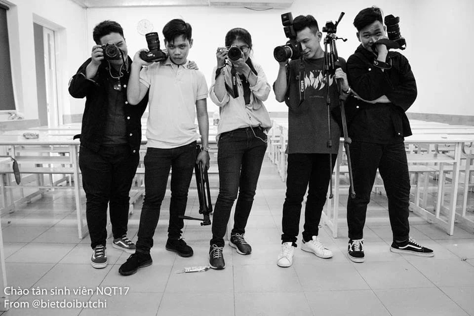 Student years in black and white